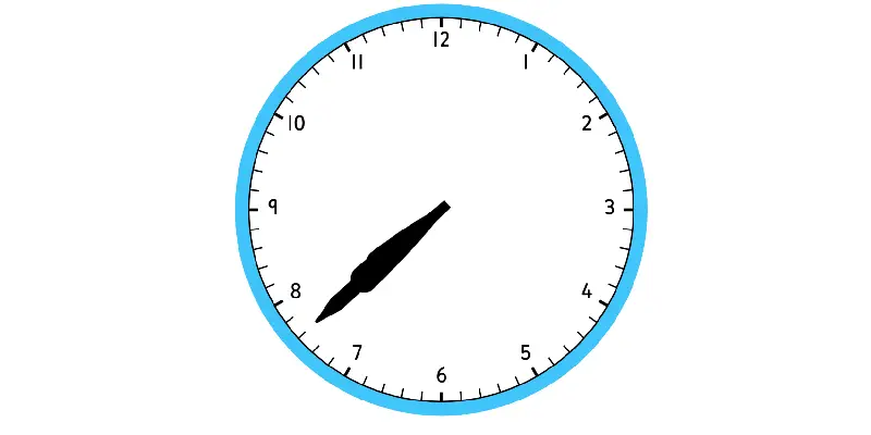 Overlapped clock hands 07:38