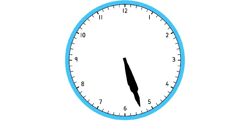 Overlapping clock hands @ 17:27